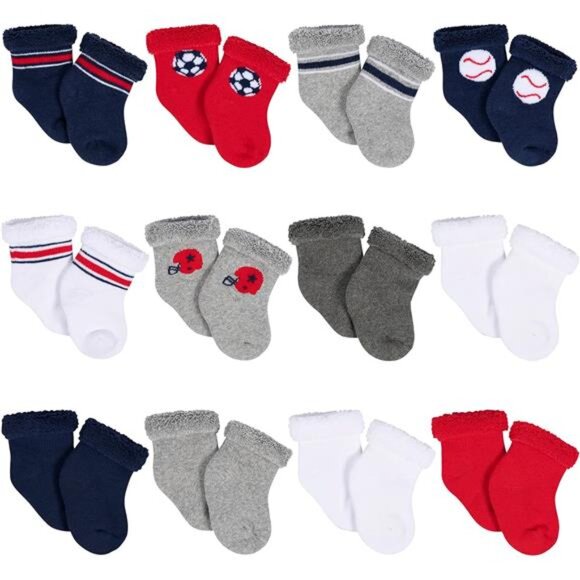 Gerber Baby 12-pair Sock Bundle - Picture 1 of 8
